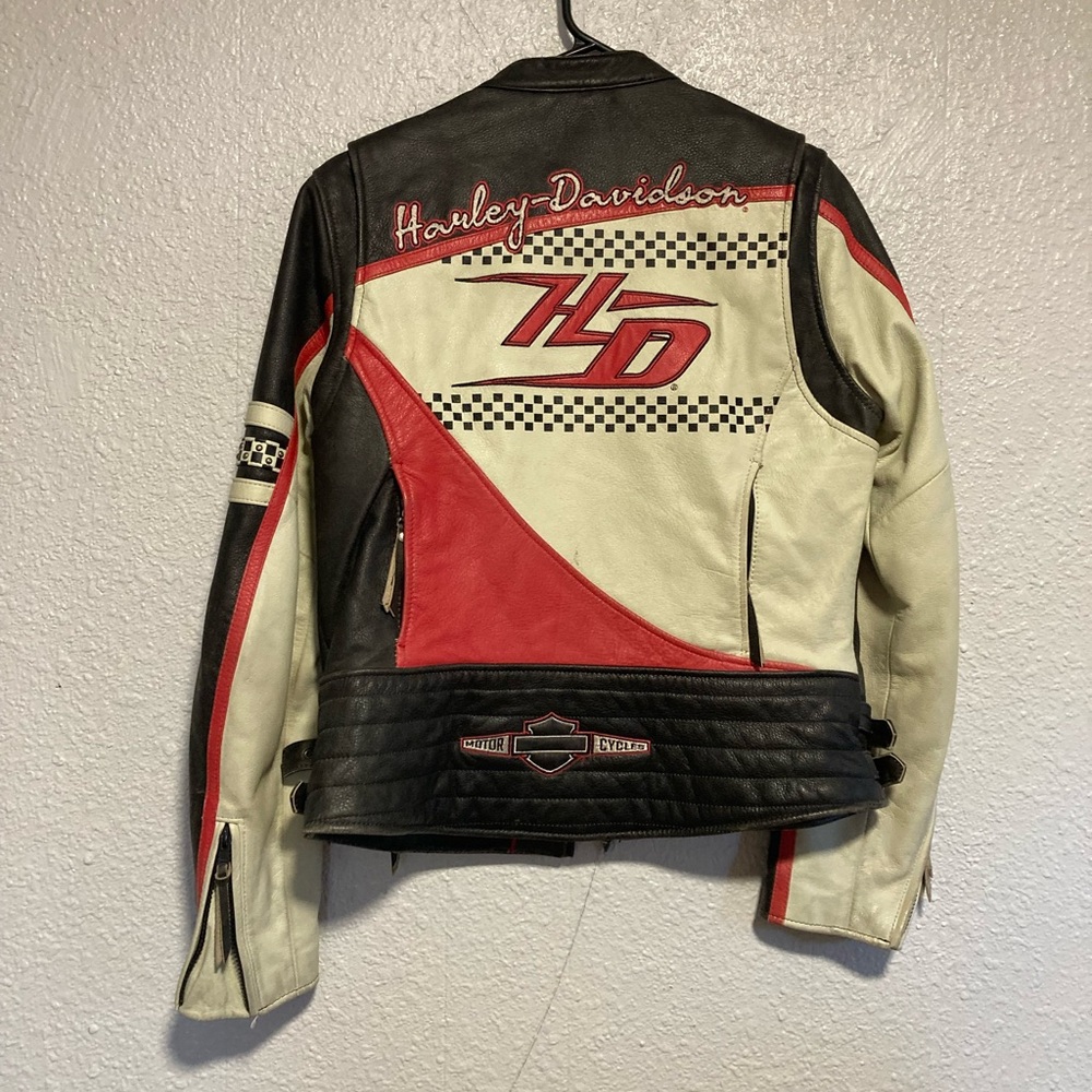 Harley Davidson Leather Jacket Women’s Medium - Picture 3 of 4